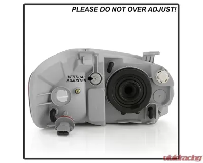 Xtune OE Chrome OEM Style Headlights Chevy Aveo | Pontiac G3 | Pontiac Wave 2007-2011 - HD-JH-CAVEO07-AM-C