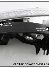 Xtune 4pcs set Corner Lamp & Headlights With Chrome Lens Chevrolet Cavalier 2000-2002                                     - HD-JH-CCAV00-SET-C - Image 4