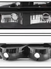 Xtune 8pcs set Headlights W/ Corner & Parking Lights and Black Lens Chevrolet C/K | Silverado | Suburban | Tahoe 1994-1999                                     - HD-JH-CCK88-AM-BK-SET - Image 4