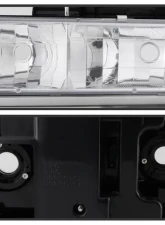 Xtune 8pcs set Headlights W/ Corner & Parking Lights and Chrome Lens Chevrolet C/K | Silverado | Suburban | Tahoe 1994-1999                                     - HD-JH-CCK88-AM-C-SET - Image 3