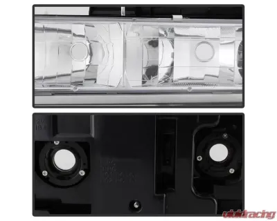Xtune 8pcs set Headlights W/ Corner & Parking Lights and Chrome Lens Chevrolet C/K | Silverado | Suburban | Tahoe 1994-1999 - HD-JH-CCK88-AM-C-SET