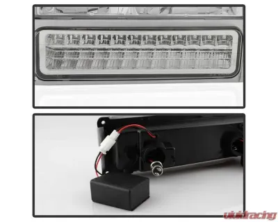 Xtune Euro Style Headlights With Chrome Lens Chevrolet 1992-1999 - HD-JH-CCK88-LED-AM-C-SET