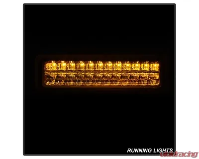 Xtune Euro Style Headlights With Chrome Lens Chevrolet 1992-1999 - HD-JH-CCK88-LED-AM-C-SET