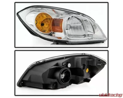 Xtune OEM Right Passenger Side Headlights Chevrolet Cobalt | Pontiac G5 | Pursuit 2005-2010 - HD-JH-CCOB05-OE-R