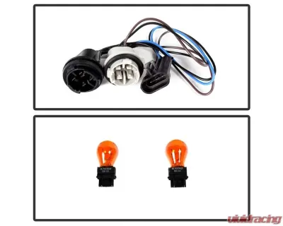 Xtune OEM Style Headlights With Bumper Lights & Black Smoked Lens Chevrolet Colorado | GMC Canyon | Isuzu I-Series 2004-2012 - HD-JH-CCOL04-SET-BSM