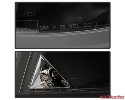 Xtune Crystal Headlights With Black Lens Cadillac CTS 2003-2007 - HD-JH-CCTS03-BK