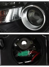 Xtune Left OEM Style Black Bezel Driver Side Headlight Chrysler 300 2011-2014                                     - HD-JH-CHR30011-OEBK-L - Image 3