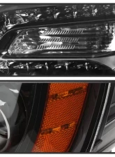 Xtune Left OEM Style Black Bezel Driver Side Headlight Chrysler 300 2011-2014                                     - HD-JH-CHR30011-OEBK-L - Image 4