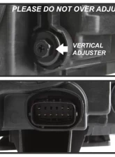 Xtune Left OEM Style Black Bezel Driver Side Headlight Chrysler 300 2011-2014                                     - HD-JH-CHR30011-OEBK-L - Image 5