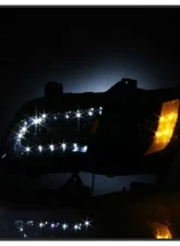 Xtune Left OEM Style Black Bezel Driver Side Headlight Chrysler 300 2011-2014                                     - HD-JH-CHR30011-OEBK-L - Image 7