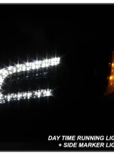 Xtune Left OEM Style Black Bezel Driver Side Headlight Chrysler 300 2011-2014                                     - HD-JH-CHR30011-OEBK-L - Image 10