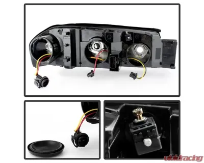 Xtune OEM Style Headlamps With Black Lens Chevrolet Impala 2000-2004 - HD-JH-CIM00-AM-BK