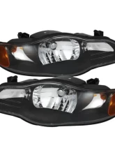 Xtune Black Crystal Headlights Chevrolet Monte Carlo 2000-2005                                     - HD-JH-CMC00-AM-BK - Image 9