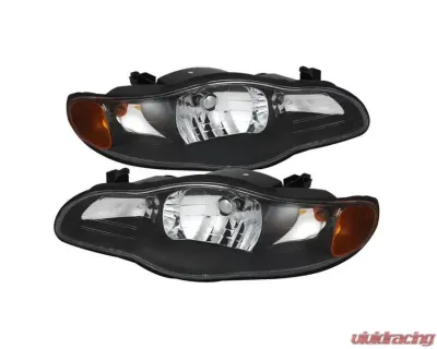 Xtune Black Crystal Headlights Chevrolet Monte Carlo 2000-2005 - HD-JH-CMC00-AM-BK