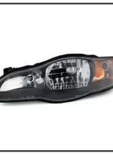 Xtune Black Crystal Headlights Chevrolet Monte Carlo 2000-2005                                     - HD-JH-CMC00-AM-BK - Image 2
