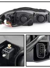 Xtune Black Crystal Headlights Chevrolet Monte Carlo 2000-2005                                     - HD-JH-CMC00-AM-BK - Image 7
