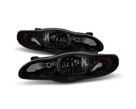 Xtune Black Smoked OEM Style Headlights Chevrolet Monte Carlo 2000-2005