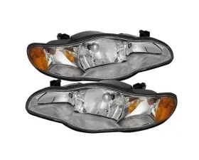 Xtune Chrome Crystal Headlights Chevrolet Monte Carlo 2000-2005