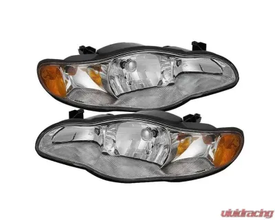 Xtune Chrome Crystal Headlights Chevrolet Monte Carlo 2000-2005 - HD-JH-CMC00-AM-C