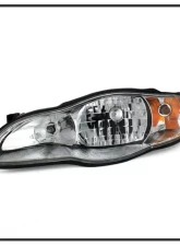 Xtune Chrome Crystal Headlights Chevrolet Monte Carlo 2000-2005                                     - HD-JH-CMC00-AM-C - Image 2