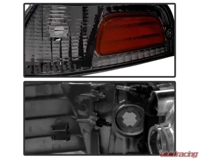 Xtune Smoked Crystal HeadLights With Corner Lights Set Ford Crown Victoria 1998-2011 - HD-JH-CRVI98-SET-SM