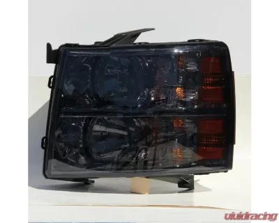 Xtune Crystal Headlights With Smoked Lens Chevrolet Silverado 2007-2014 - HD-JH-CS07-AM-SM