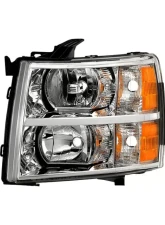 Xtune Left Driver Side Crystal Headlights With Clear Lens Chevrolet Silverado 2007-2014                                     - HD-JH-CS07-OEM-L - Image 7