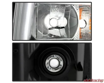 Xtune Left Driver Side Crystal Headlights With Clear Lens Chevrolet Silverado 2007-2014 - HD-JH-CS07-OEM-L