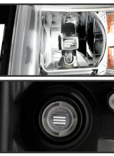 Xtune Left Driver Side Crystal Headlights With Clear Lens Chevrolet Silverado 2007-2014                                     - HD-JH-CS07-OEM-L - Image 4