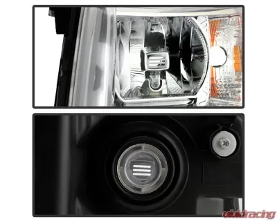 Xtune Left Driver Side Crystal Headlights With Clear Lens Chevrolet Silverado 2007-2014 - HD-JH-CS07-OEM-L