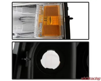 Xtune Left Driver Side Crystal Headlights With Clear Lens Chevrolet Silverado 2007-2014 - HD-JH-CS07-OEM-L