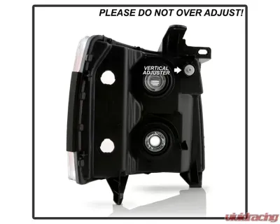 Xtune Left Driver Side Crystal Headlights With Clear Lens Chevrolet Silverado 2007-2014 - HD-JH-CS07-OEM-L