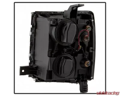 Xtune OEM Style Black Headlights With Chrome Trim Chevrolet Silverado 1500 2014-2015 - HD-JH-CS14-CC-BK