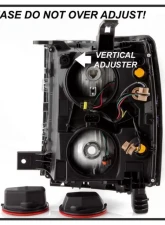 Xtune OEM Style Black Headlights With Chrome Trim Chevrolet Silverado 1500 2014-2015                                     - HD-JH-CS14-CC-BK - Image 5