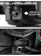 Xtune OEM Style Black Headlights With Chrome Trim Chevrolet Silverado 1500 2014-2015                                     - HD-JH-CS14-CC-BK - Image 6