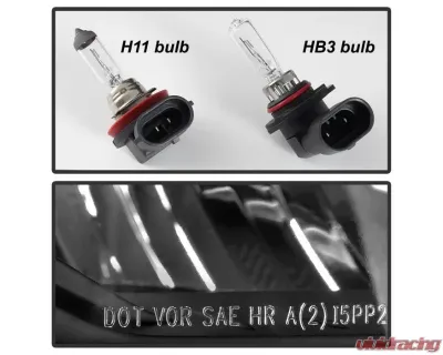 Xtune OEM Style Black Headlights With Chrome Trim Chevrolet Silverado 1500 2014-2015 - HD-JH-CS14-CC-BK