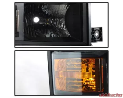 Xtune OEM Style Projector Headlights With Black Lens Chevrolet Silverado 1500 2014-2015 - HD-JH-CS14-PJ-BK