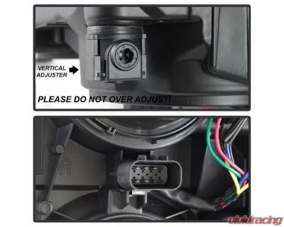 Xtune OEM Style Projector Headlights With Black Lens Chevrolet Silverado 1500 2014-2015 - HD-JH-CS14-PJ-BK