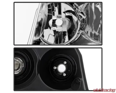 Xtune Chrome Crystal Headlights Chevrolet Avalanche | Suburban | Tahoe 2007-2014 - HD-JH-CSUB07-AM-C