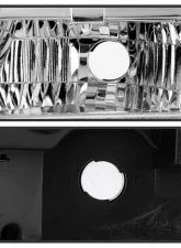 Xtune Chrome Crystal Headlights Chevrolet Avalanche | Suburban | Tahoe 2007-2014                                     - HD-JH-CSUB07-AM-C - Image 5