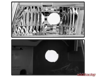 Xtune Chrome Crystal Headlights Chevrolet Avalanche | Suburban | Tahoe 2007-2014 - HD-JH-CSUB07-AM-C