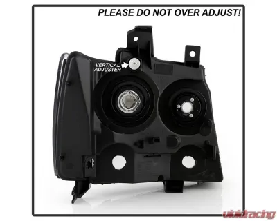 Xtune Chrome Crystal Headlights Chevrolet Avalanche | Suburban | Tahoe 2007-2014 - HD-JH-CSUB07-AM-C