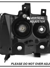 OEM Left Driver Side Headlights Chevrolet Avalanche | Suburban | Tahoe 2007-2014                                     - HD-JH-CSUB07-OE-L - Image 7