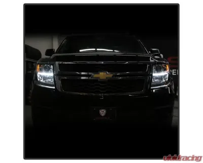 Xtune Chrome OEM Style Headlights Chevrolet Suburban | Tahoe 2015-2019 - HD-JH-CSUB15-AM-C