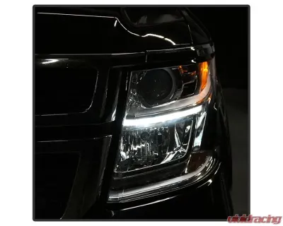 Xtune Chrome OEM Style Headlights Chevrolet Suburban | Tahoe 2015-2019 - HD-JH-CSUB15-AM-C