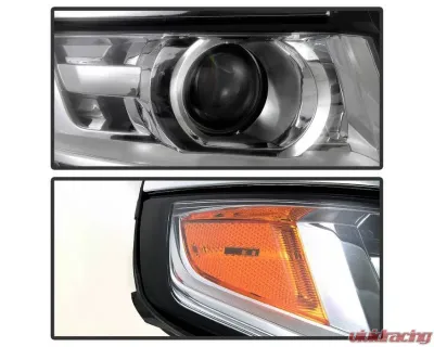 Xtune Chrome OEM Style Headlights Chevrolet Suburban | Tahoe 2015-2019 - HD-JH-CSUB15-AM-C