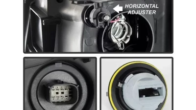 Xtune Chrome OEM Style Headlights Chevrolet Suburban | Tahoe 2015-2019                                     - HD-JH-CSUB15-AM-C - Image 5