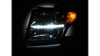 Xtune Chrome OEM Style Headlights Chevrolet Suburban | Tahoe 2015-2019                                     - HD-JH-CSUB15-AM-C - Image 7