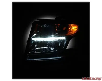 Xtune Chrome OEM Style Headlights Chevrolet Suburban | Tahoe 2015-2019 - HD-JH-CSUB15-AM-C