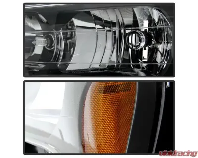 Xtune Black Crystal Headlights Chevrolet Trailblazer 2002-2009 - HD-JH-CTB02-AM-BK